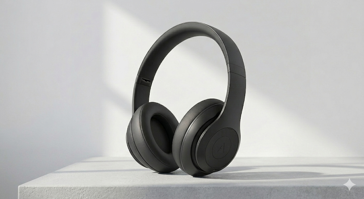 EliteSound Pro Wireless ANC Headphones - Midnight Black